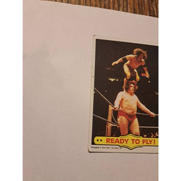 Vintage 1985 WWF Ready to Fly Card 53 Jimmy Superfly Snuka Andre the Giant Topps - Picture 2 of 4